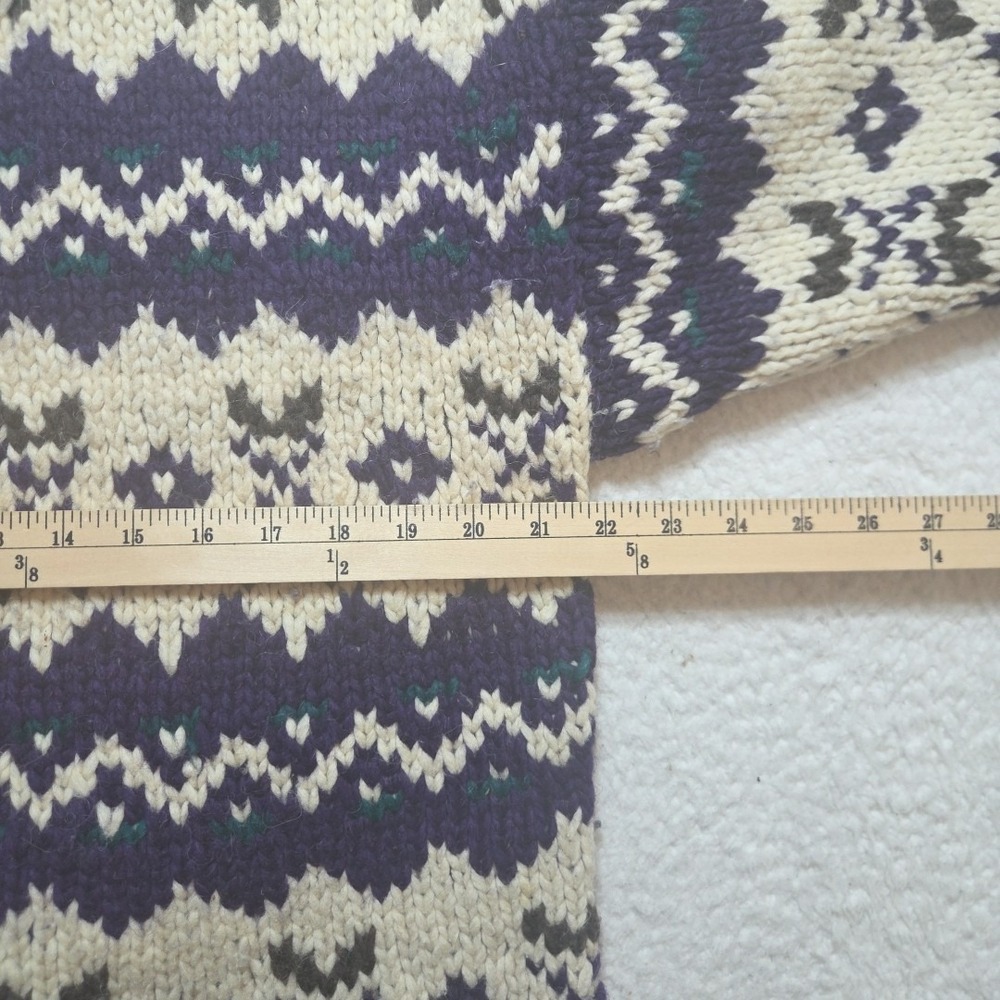 Alpaca Connection Sweater 100% Virgin Wool Pullover Unisex Alpaca Size XL - Picture 3 of 6
